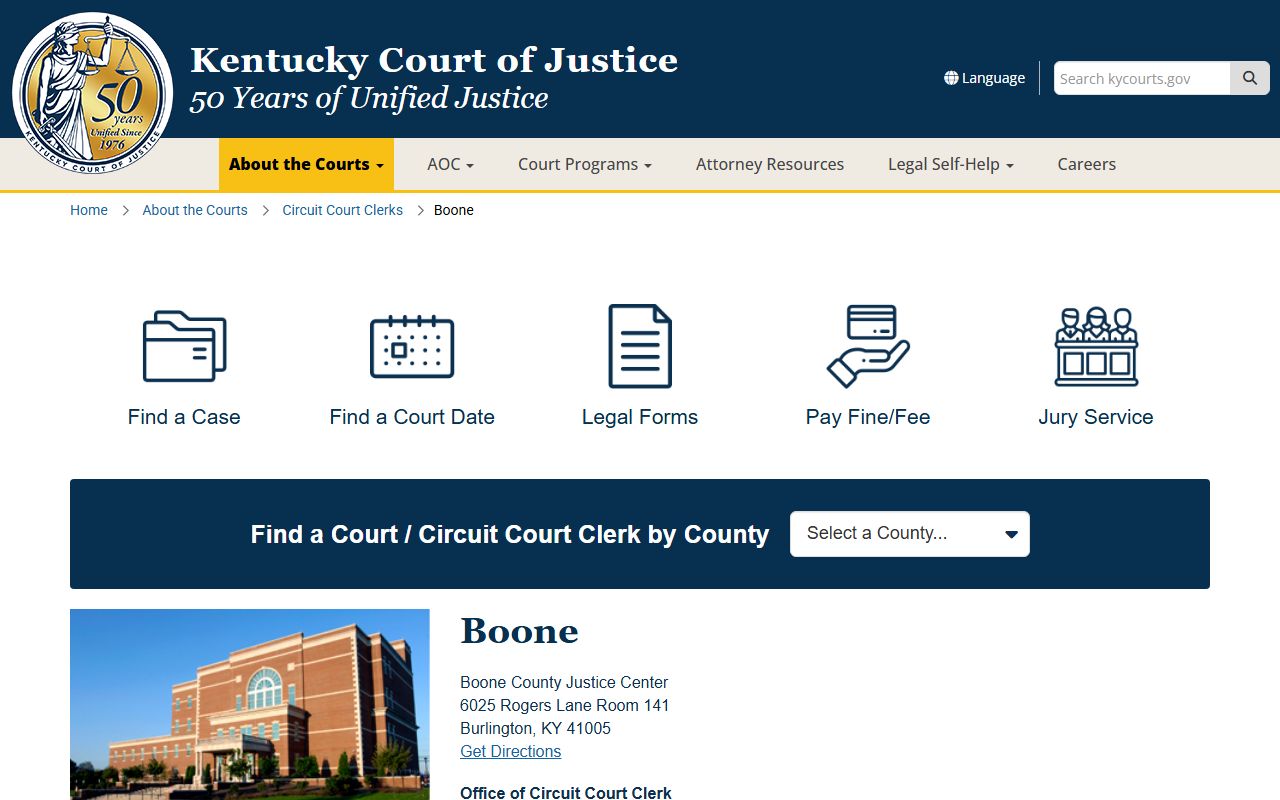 Boone County court records after jail arrest justice center source